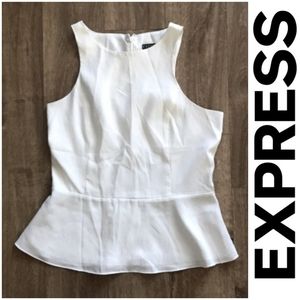 Express Sleeveless Peplum Women's Blouse Top - Size Medium (EUC)